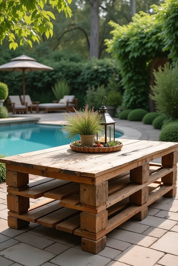 Pallet Pool Patio Table