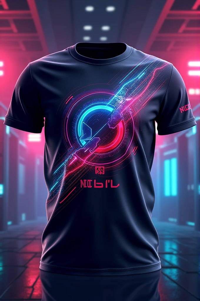 Give me a esports polyester t shirt template