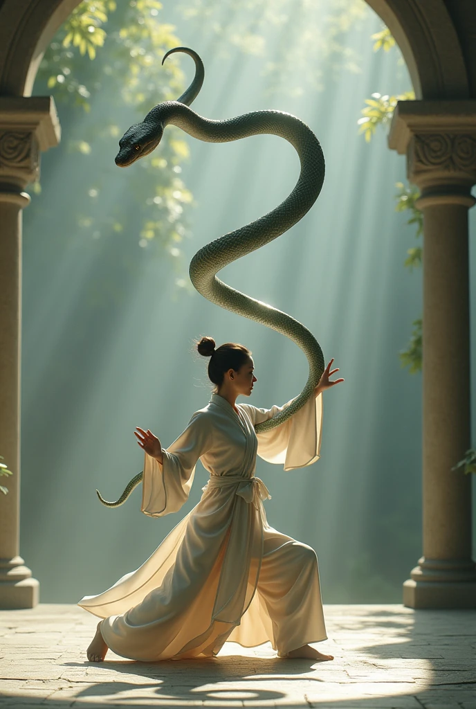 Snake creeps down tai chi form
