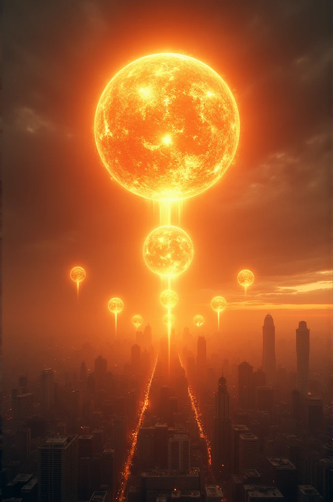 I want 7 beautiful suns over the city of Caracas