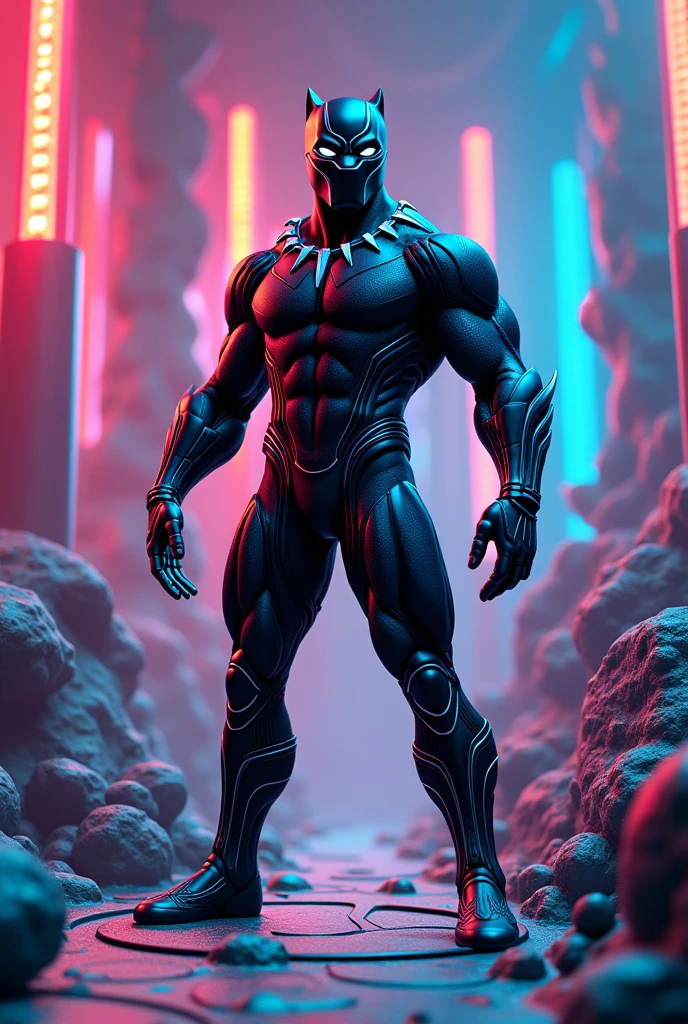 Black panther animated theme toothpaste