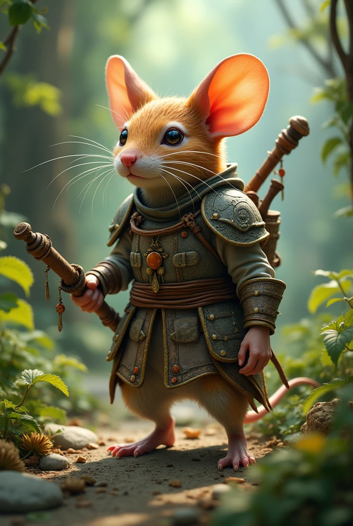 Imagine a mouse warrior