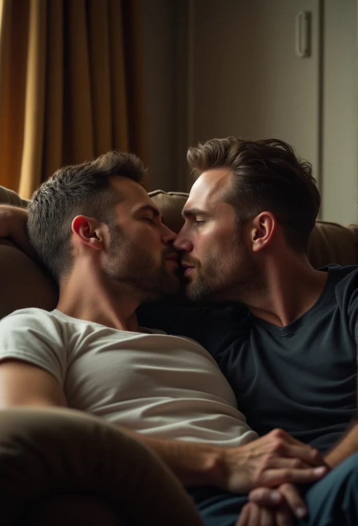 Chris evans sucking another mans willy on the couch. Realistic 4k Realism