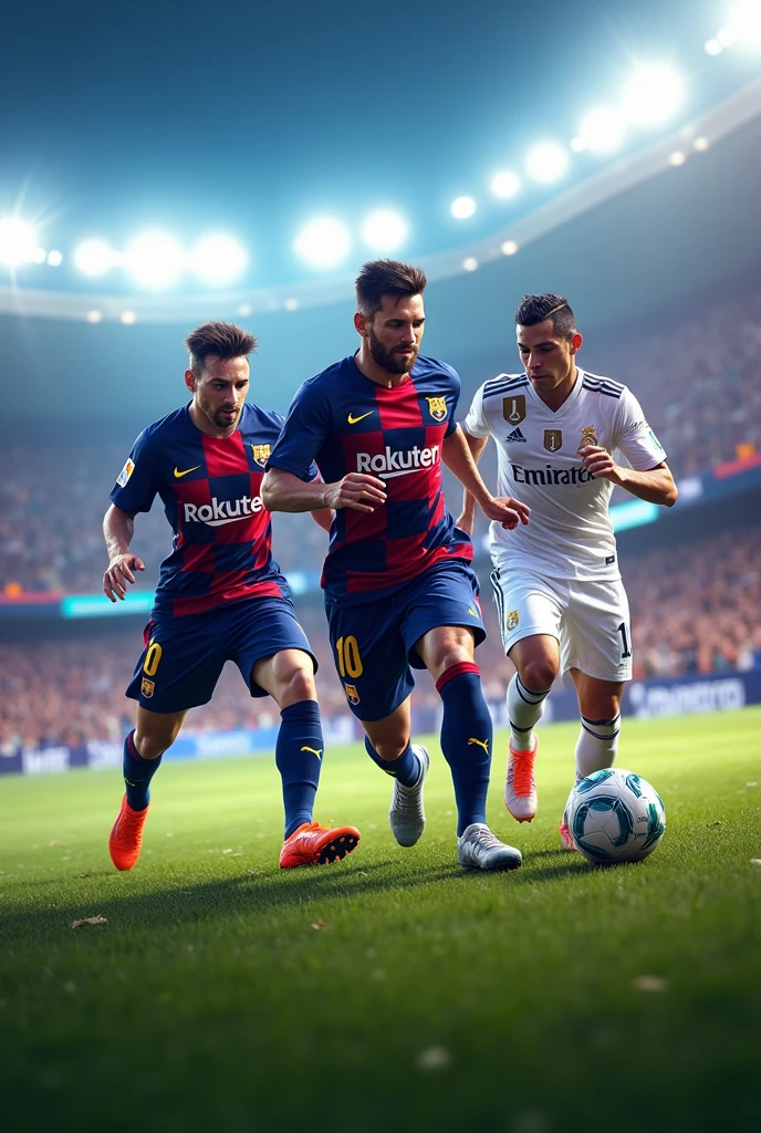 Messi, Neymar jr, Cristiano Ronaldo efootball game icons