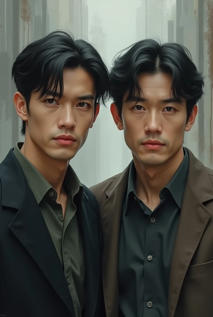 A 2 man that have black hair and look pretty regular (for novel cover)