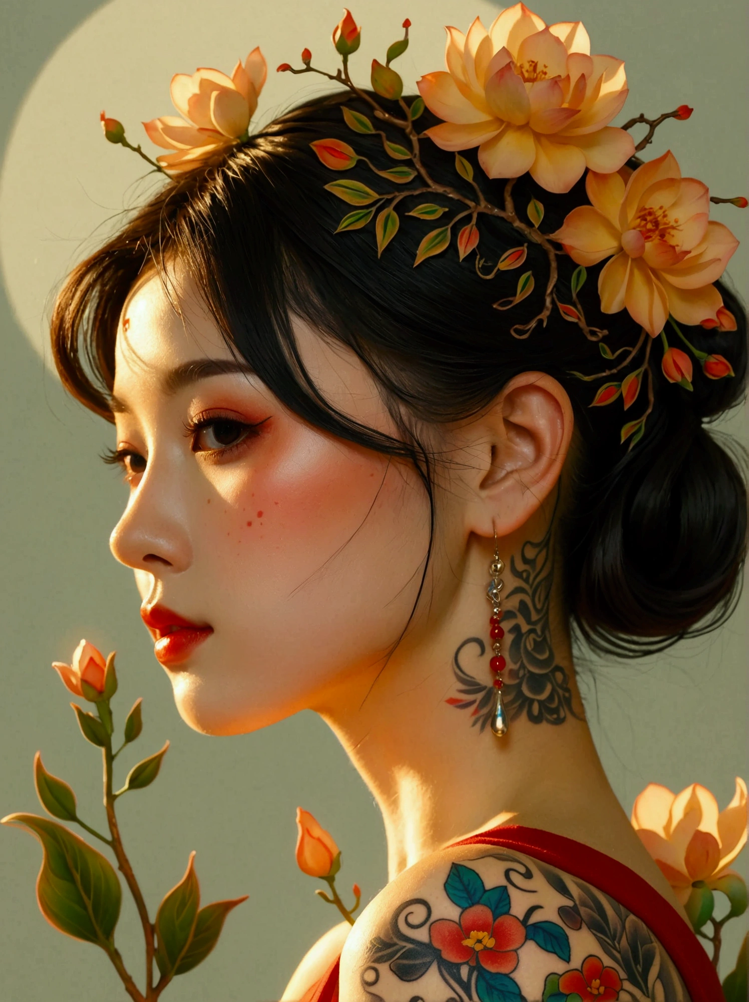 Beautiful Chinese girl，sketch，Minimalism，pencil drawing，Clear lines，(Double Exposure:1.4)，Exquisite decoration，Kuindzhi，(Upper thigh shot:1.3)，Full body shot，Low angle shot，(Tattoo:1.3)，Tyndall effect，Soft Focus，4K，hdr， [hdr：0.9]，Acid Graphics，Plant 1girl，Fantasy Artwork，[Detailed and attractive face：0.33]，[Coat Dress：0.15]，[K-pop：0.417]，masterpiece，(波尔卡Tattoo:1.4)，(Translucent luminous body:1.5)，Minimalism设计，Silhouette outline and beauty woman and glowing，Shadow World，错综复杂的艺术品masterpiece，(Suspenders:0.6)
