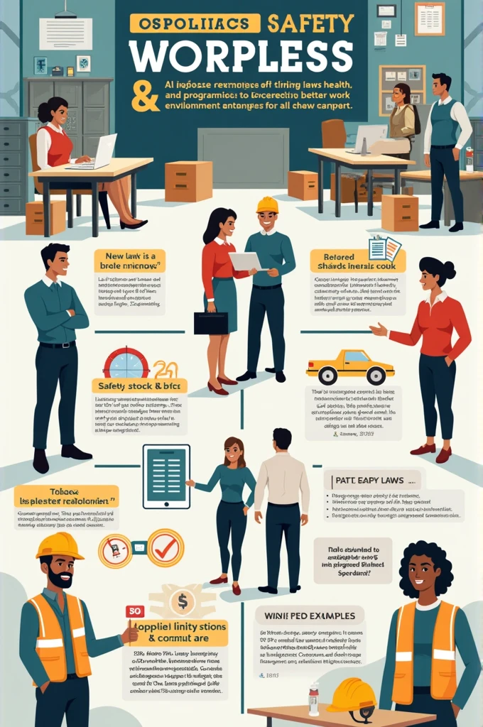 Product/Performance:
You are tasked to create and design a poster with slogan that promotes health, safety, and welfare issues in the workplace. It includes the laws, standards and programs that are aimed at making the workplace better for workers, along with co-workers, family members, customers and other stakeholders.