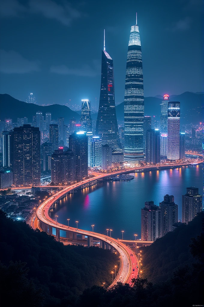 korea night view