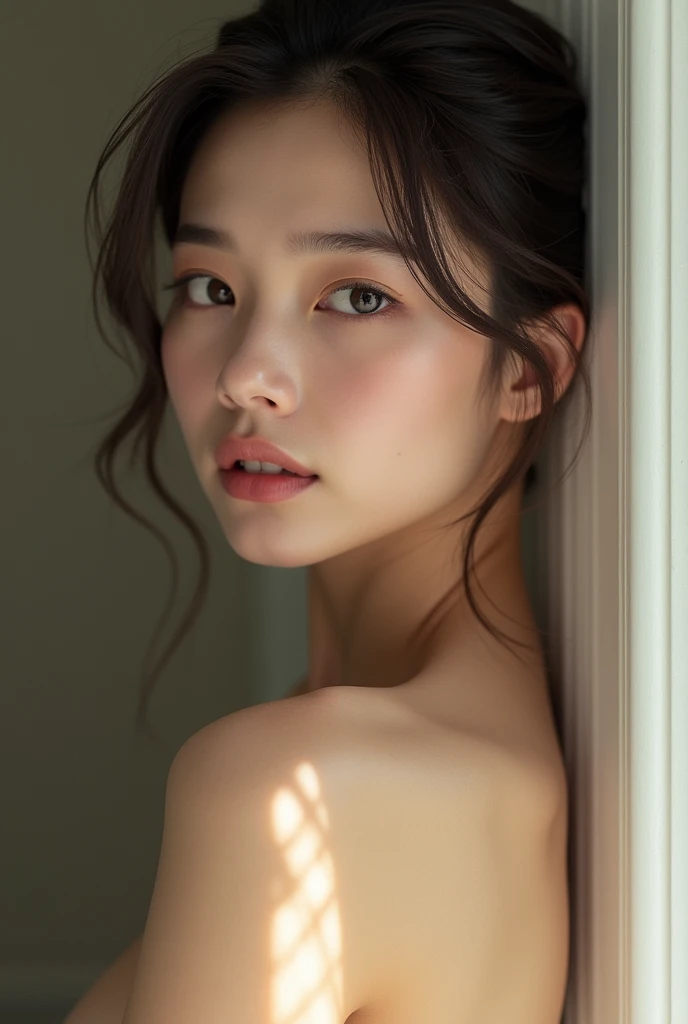 Beautiful nude girl with yunjin le serafim face