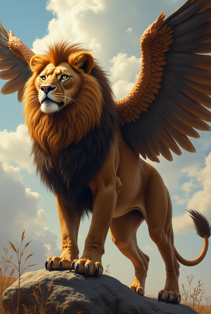 Cool lion with eagle wings and a tail of snake gorgeous hd 