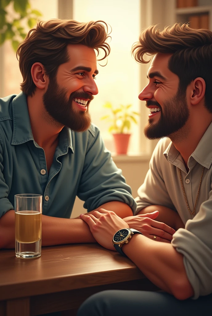 Mark, widząc, jak bardzo Piotr pragnie zegarka, he lent him the missing amount. "I trust you, that you will give me this money back, whenever you can,” powiedział Mark. Peter promised, that he will soon pay off the debt.