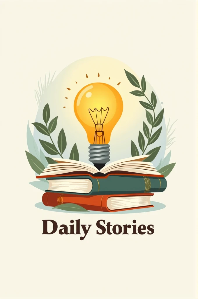 Company name "Daily Stories".It's a personal blog....have a nature theme...use bulb and try to use books also....it's a logo