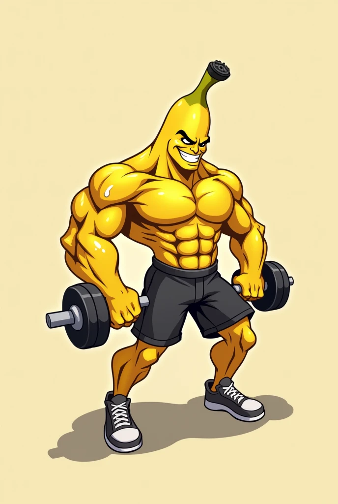 Muscle Banana Logo Working Out