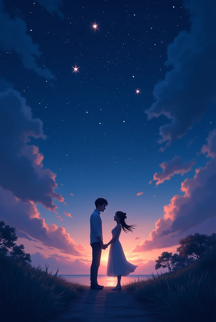 sky,with stars,romantically easy 