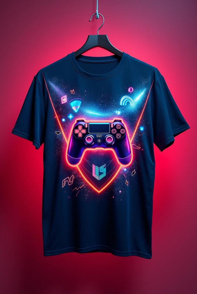 Give me a polyester t shirt with e esports design with no person only the t shirt