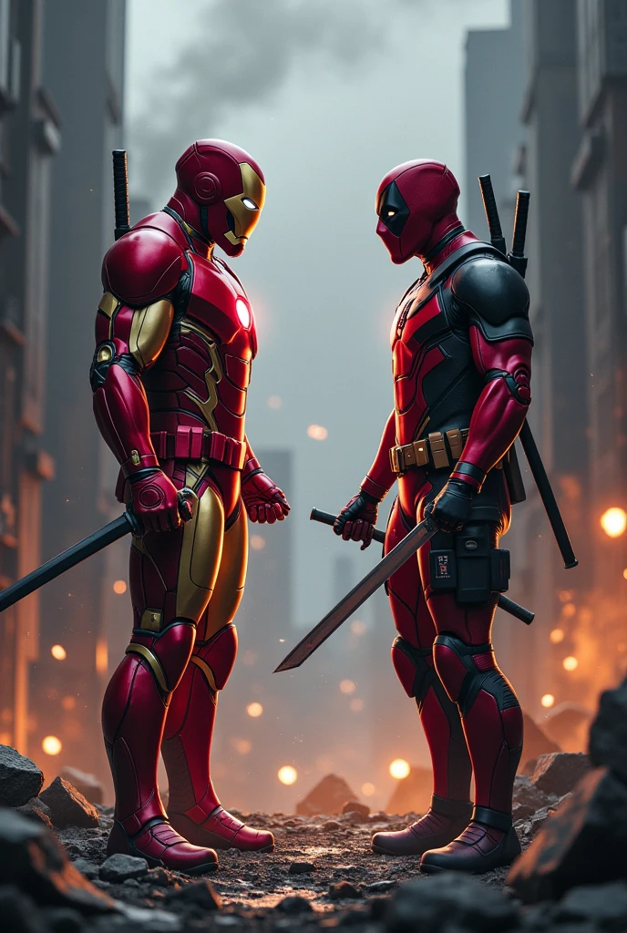 But when Ironman saw this, he got jealous and beat Deadpool