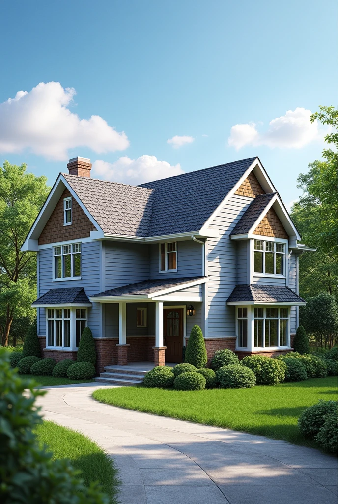 Create an image as an advertisement for a roofing company without text and without people