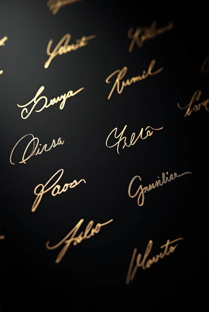 Aesthetic 1 autographs with black background