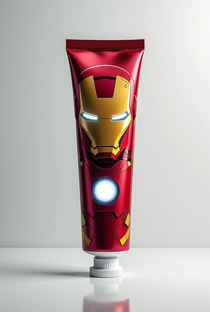 If you're looking for an image of toothpaste with an animated Iron Man design on it, you might want to consider searching through image databases, stock photo websites, or e-commerce platforms. Websites like Google Images, Shutterstock, or even character merchandise websites may have the specific artwork or packaging design you're looking for. Just make sure to use the appropriate search terms such as "Iron Man toothpaste" or "Iron Man animated toothpaste." If you want to create a custom design, graphic design software or online design tools can help you combine elements to get a unique look!