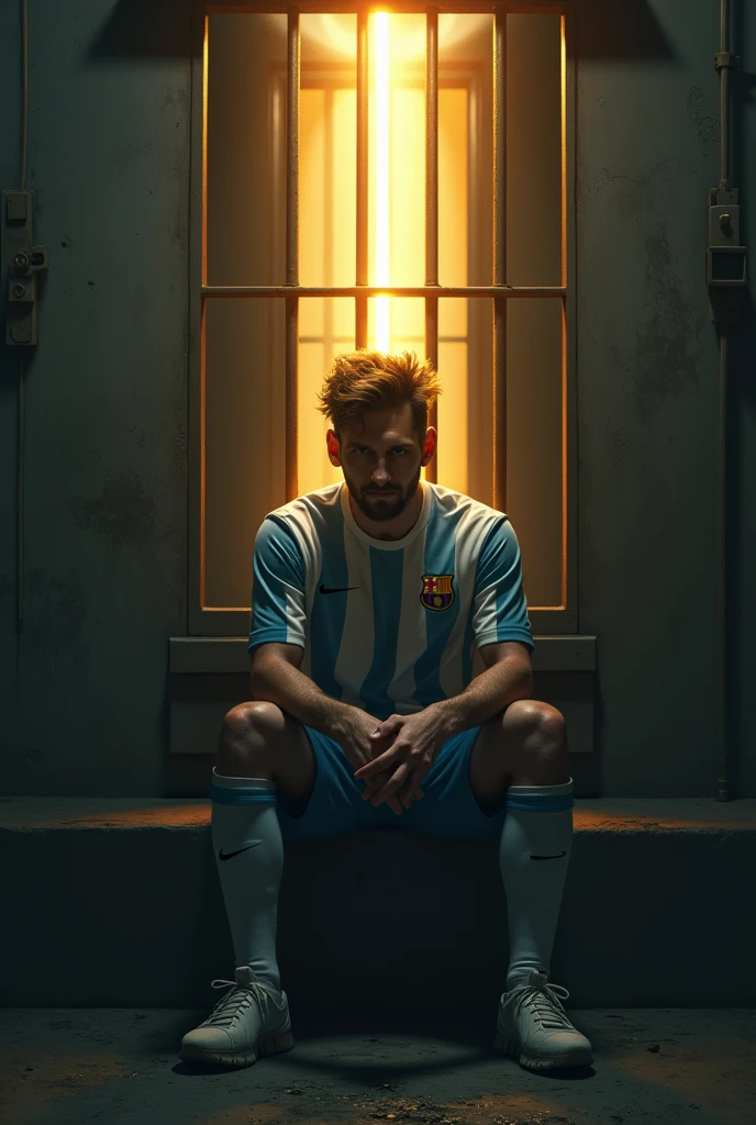 Messi is in the jail.jain must be lightfull.