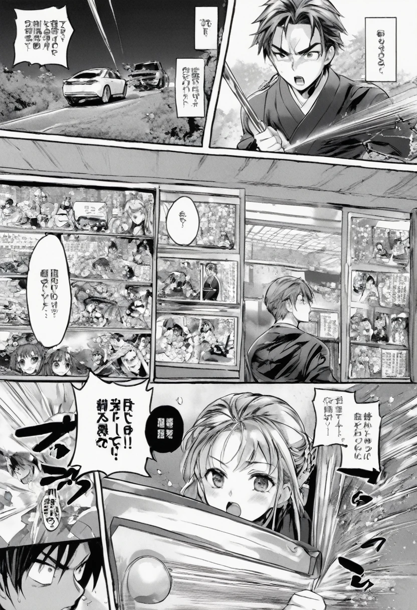 Black and White、 Comics on Chrome、Japanese Manga、