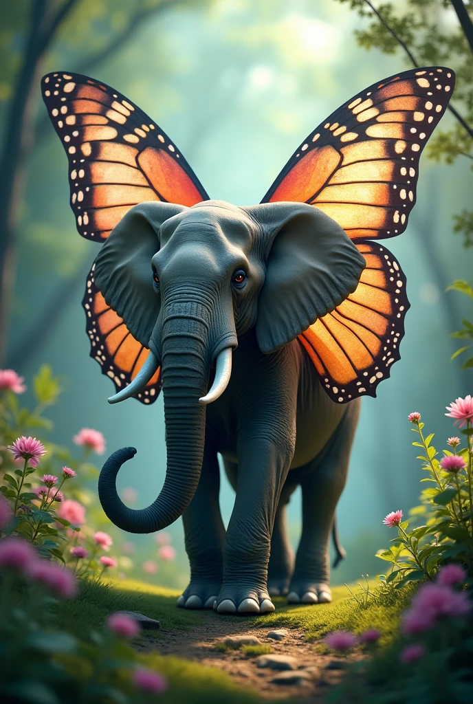 Elephant with Butterfly wings