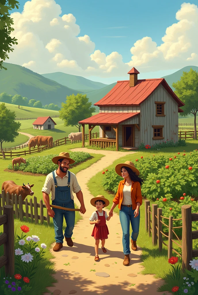 Farmer family lived so happily
