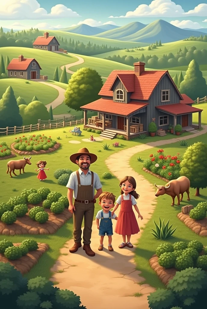 Farmer family lived so happily