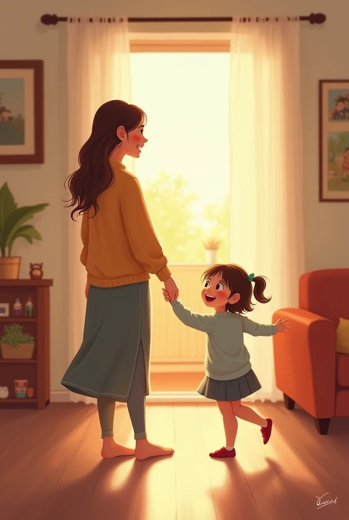 So hold my hand, let’s dance around,
In our family, love is found.
Kids family rhyme.