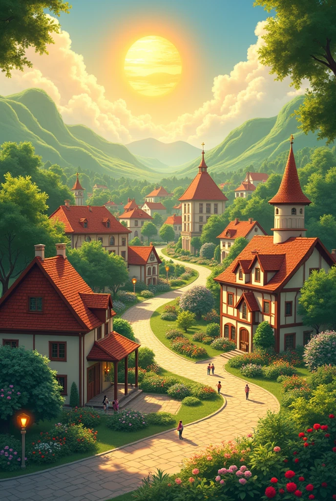 A sun sine town