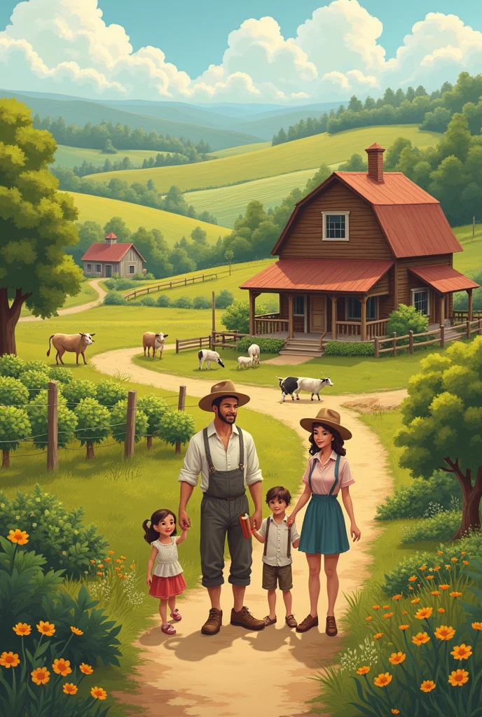 Farmer family lived so happily
