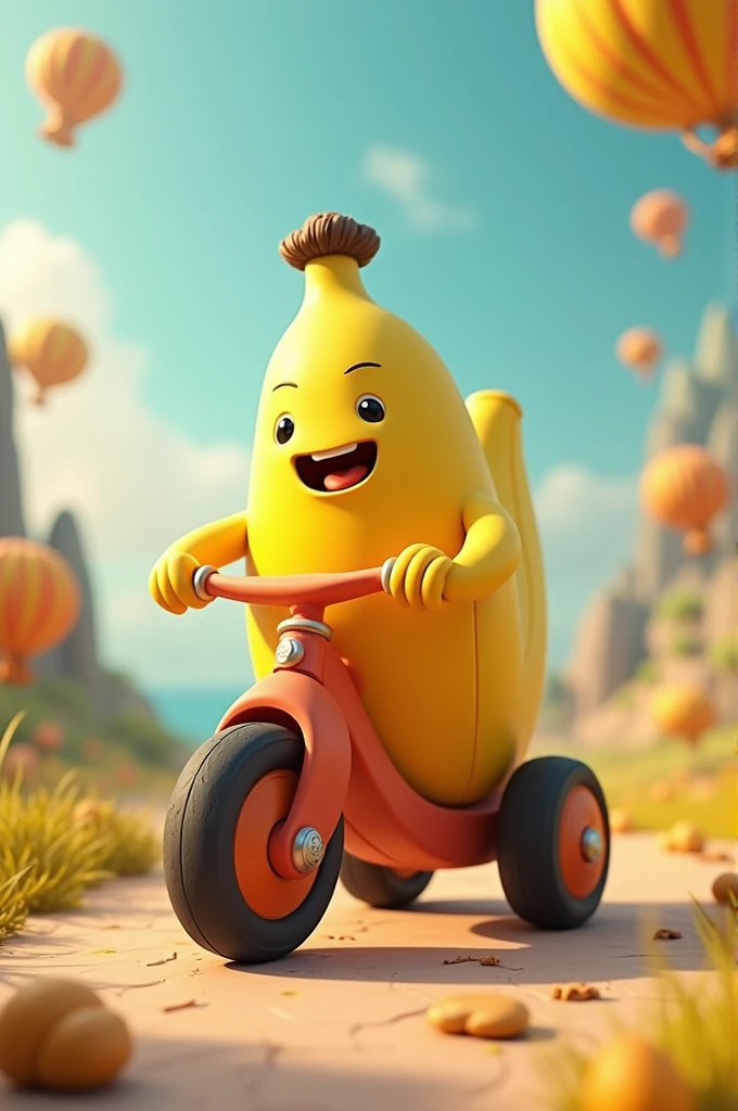 tricycle with banana