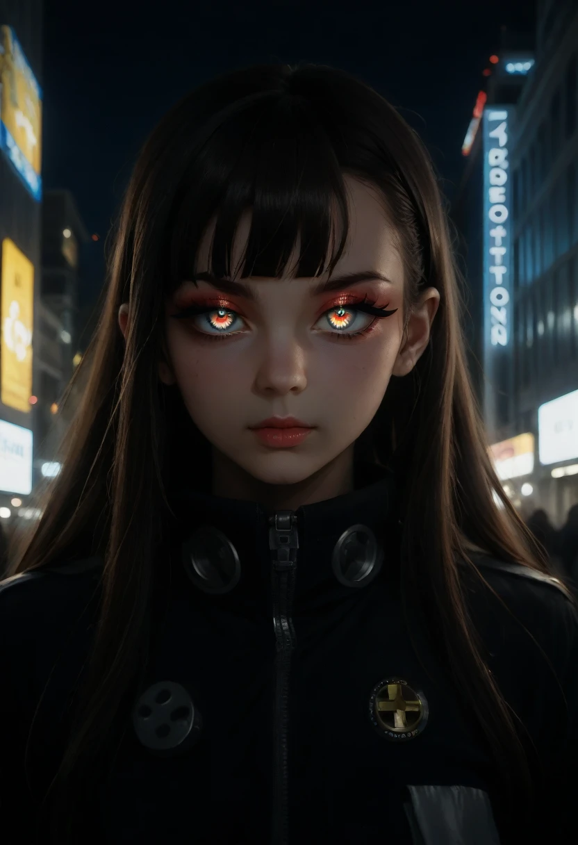 (extremely detailed CG unity 8k wallpaper),(masterpiece), (best quality), (ultra-detailed), (best illustration),(best shadow), cowboy shot, (sharp eyeliner, eyeshadow, detailed eyes:1.1), (city background:1.2), ,BREAK , mod3 (girls' frontline), , 