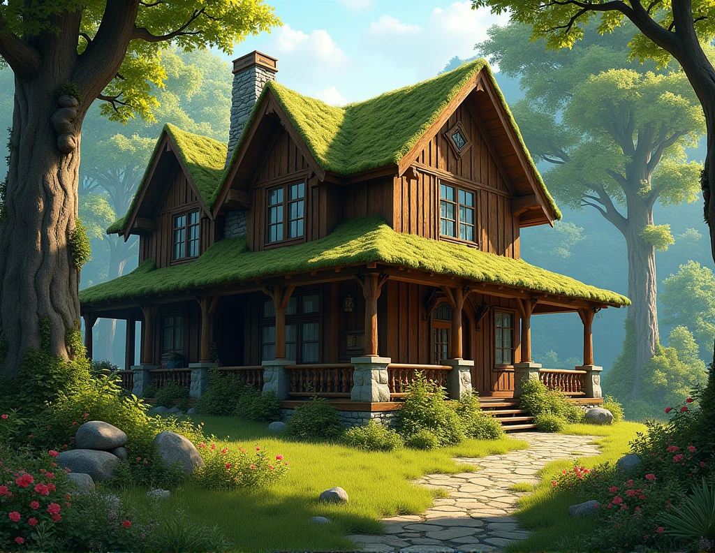make a house on the edge of the forest