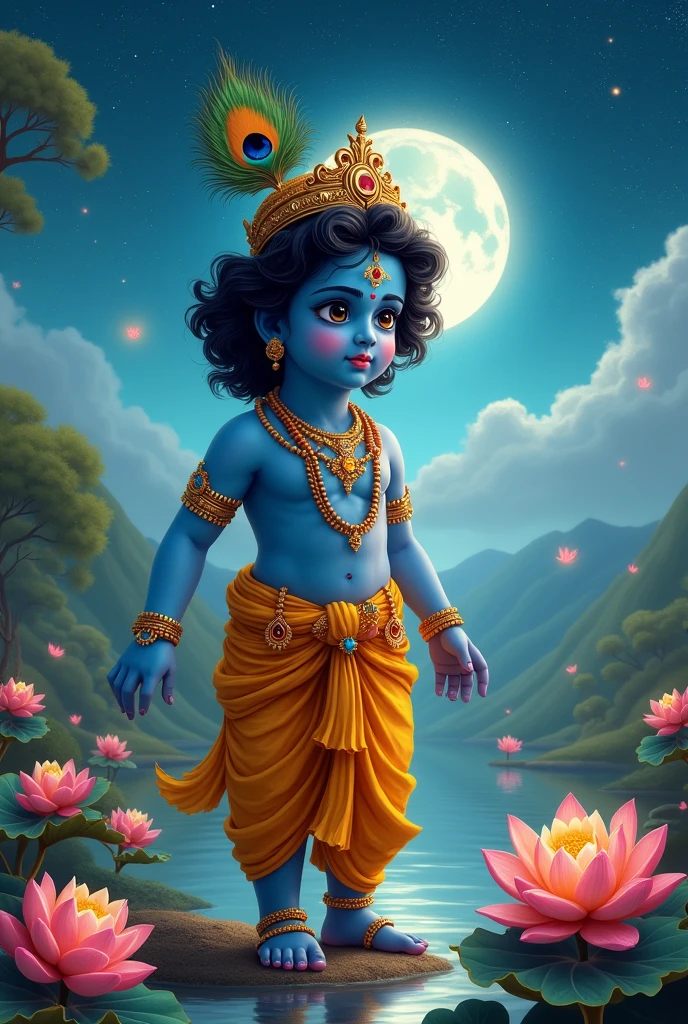 God krishna janmashtami status