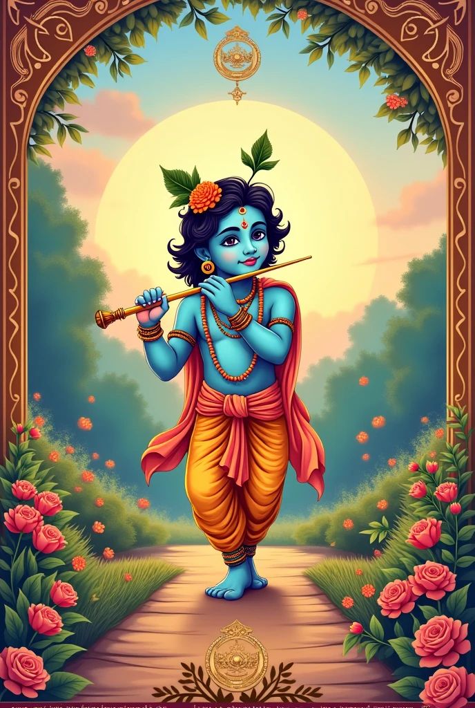 Janmashtami poster for
Computer institute