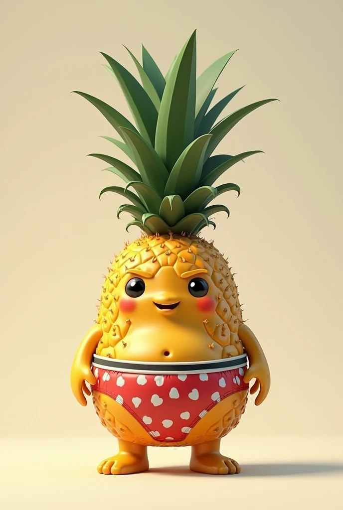 Pineapple with underwear 