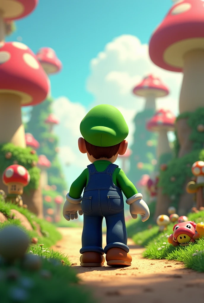 luigi FROM BACK