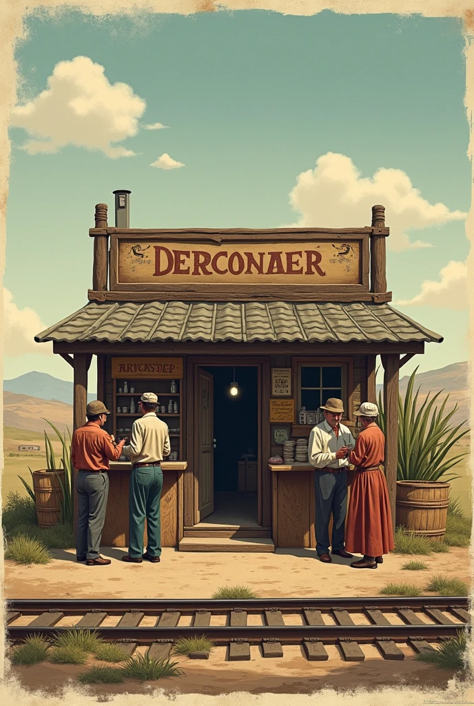 Economic system that exists in the country make a poster that shows the nature of traditional business transactions, A shack by the railroad tracks