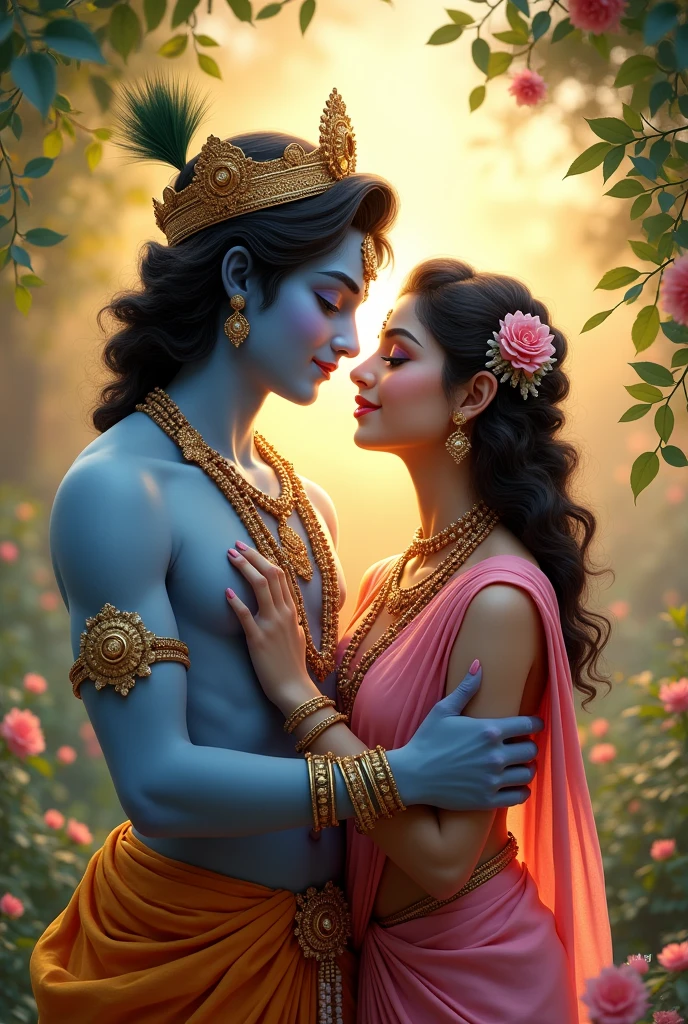 God krishna radha cute janmashtami status