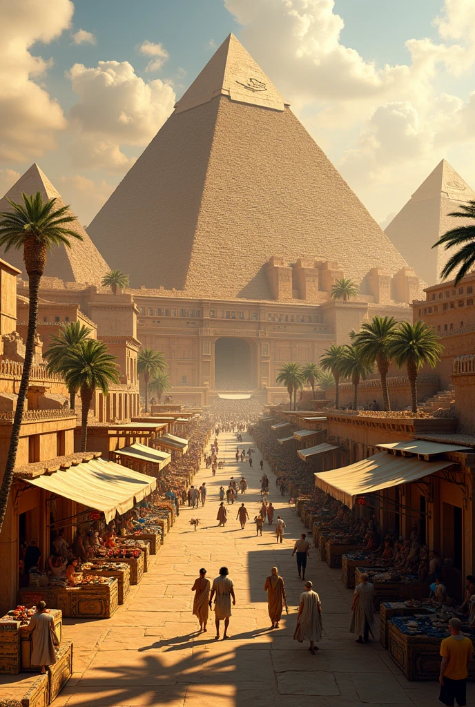 Image: A stunning visual of the ancient city of Ur with its ziggurats and bustling market streets,
