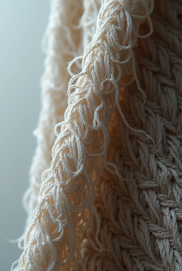 I want an image where you can see the fibers of the garment 