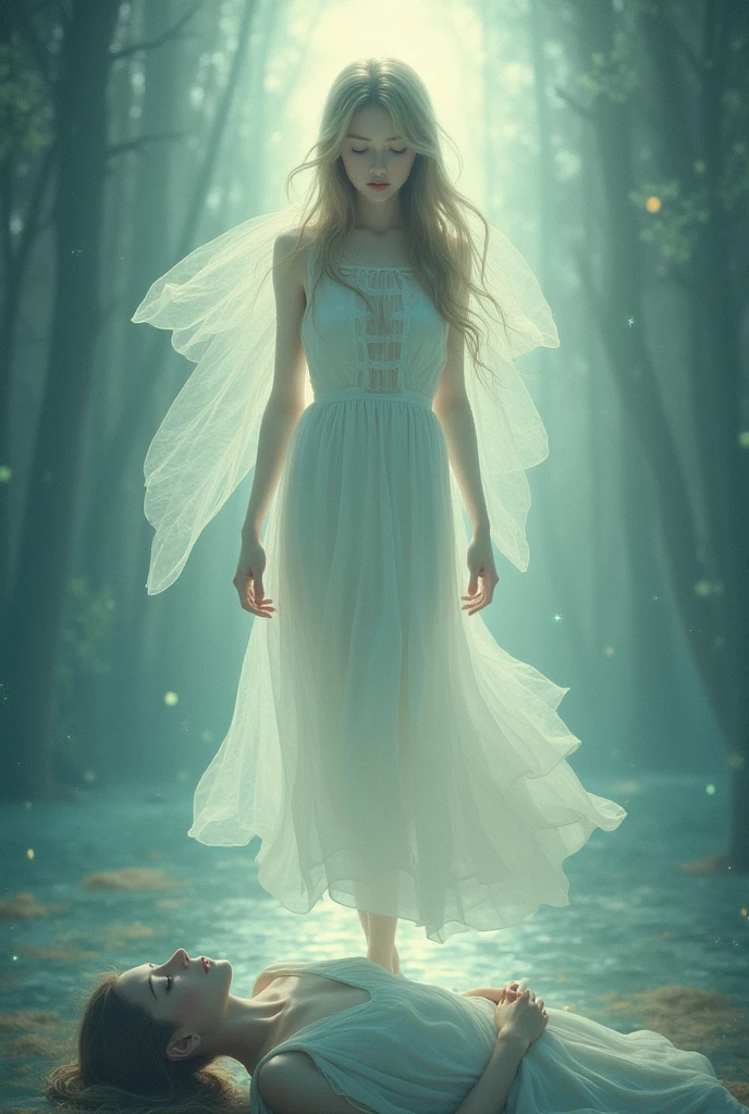 A girl spirit saw her body