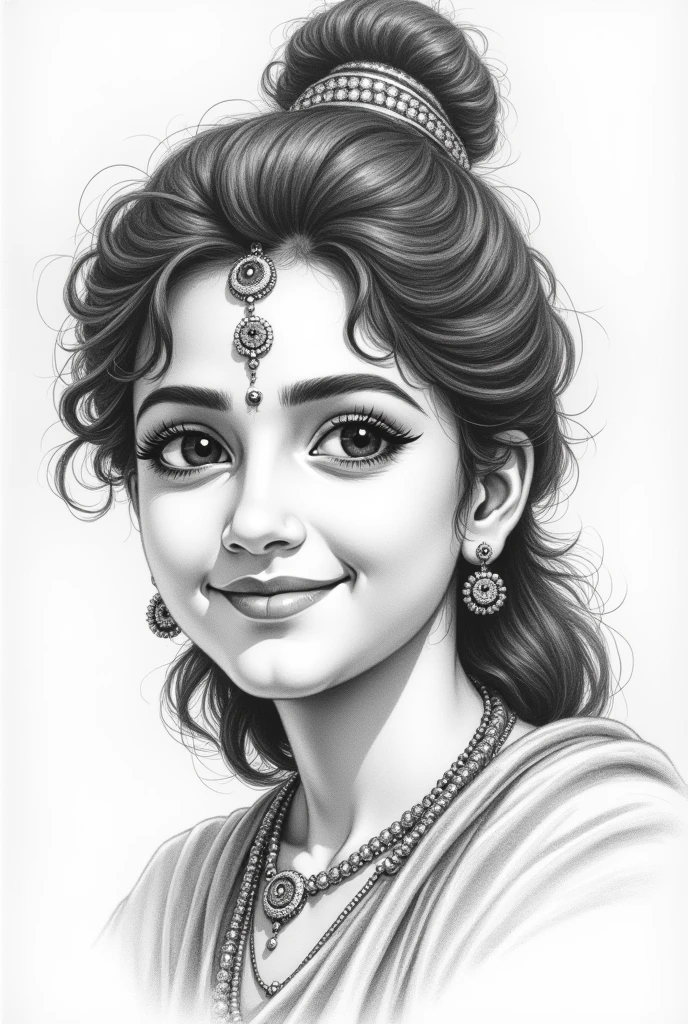 Shrikrishna sketch using artlinepencil with bansuri real sketch cute smile