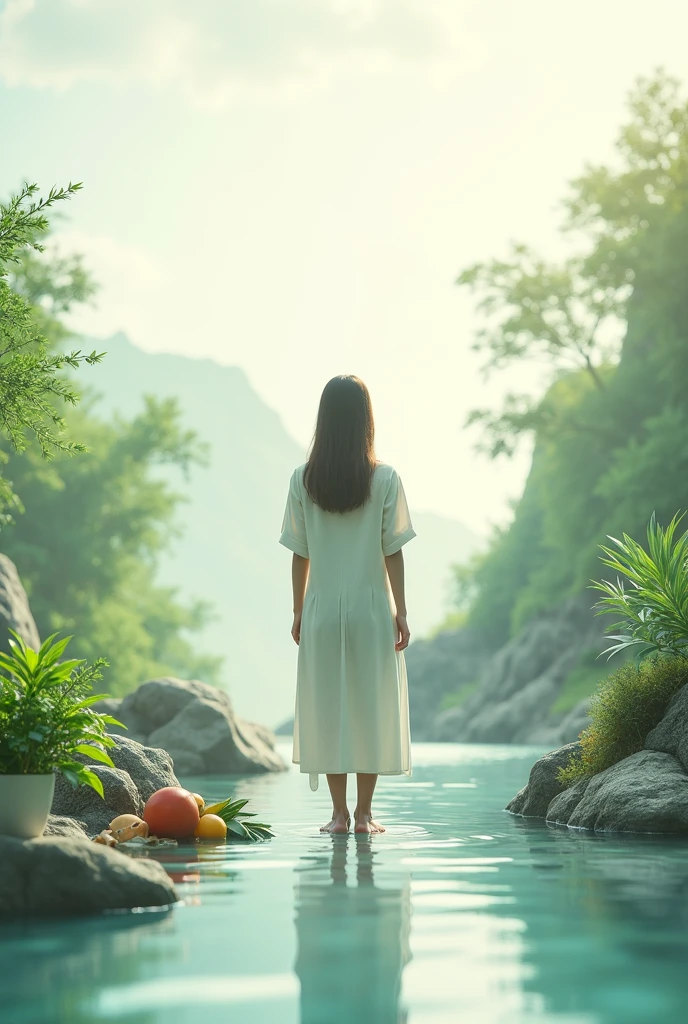 Poster with a clean life theme and A3 size without words