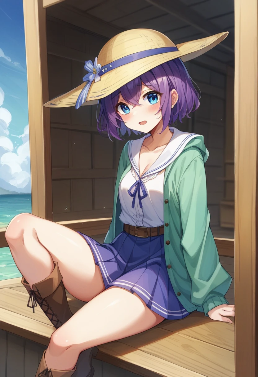 (top-quality, masuter piece)
Dark purple hair, Purple eyes, small
girl, flat breast、 fullnude、 pubic hair
thin, a straw fedora hat、 sunny
Summer days, country road、 scared
Look, Curly hair inside, Smile, short
bob, shorth hair, Y Character Opening
foot, fullnude, Opening legs, open
Foot width. gymnastics
sitting, Stretch your knees, bend knee.、Fluid from the crotch、Show off your pubic area、Open the pubic area