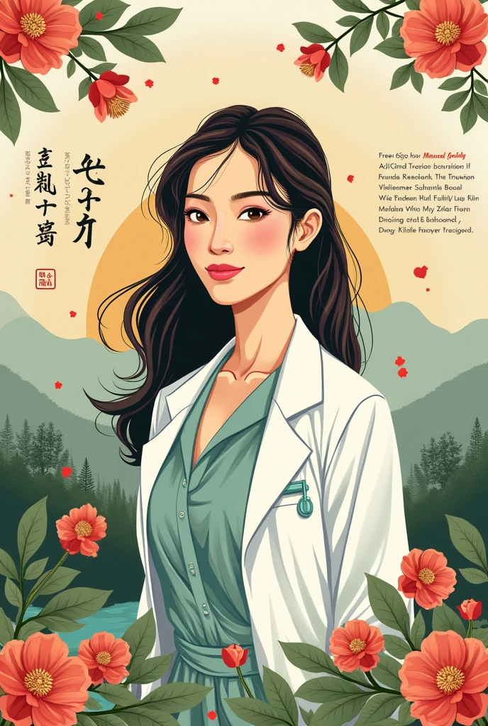 Create a poster about Dang Thuy Tram&#39;s date of birth, hometown, career and life. 