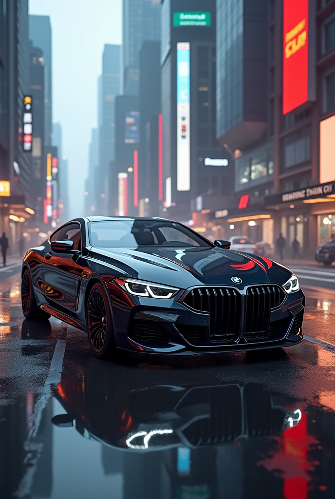 Vfx image of bmw m8 black