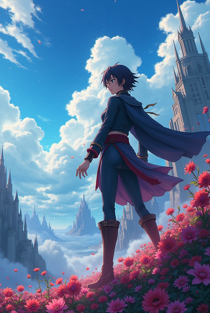 A3 size anime poster background raw
