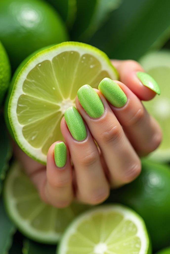 Make me nails inspired by lime